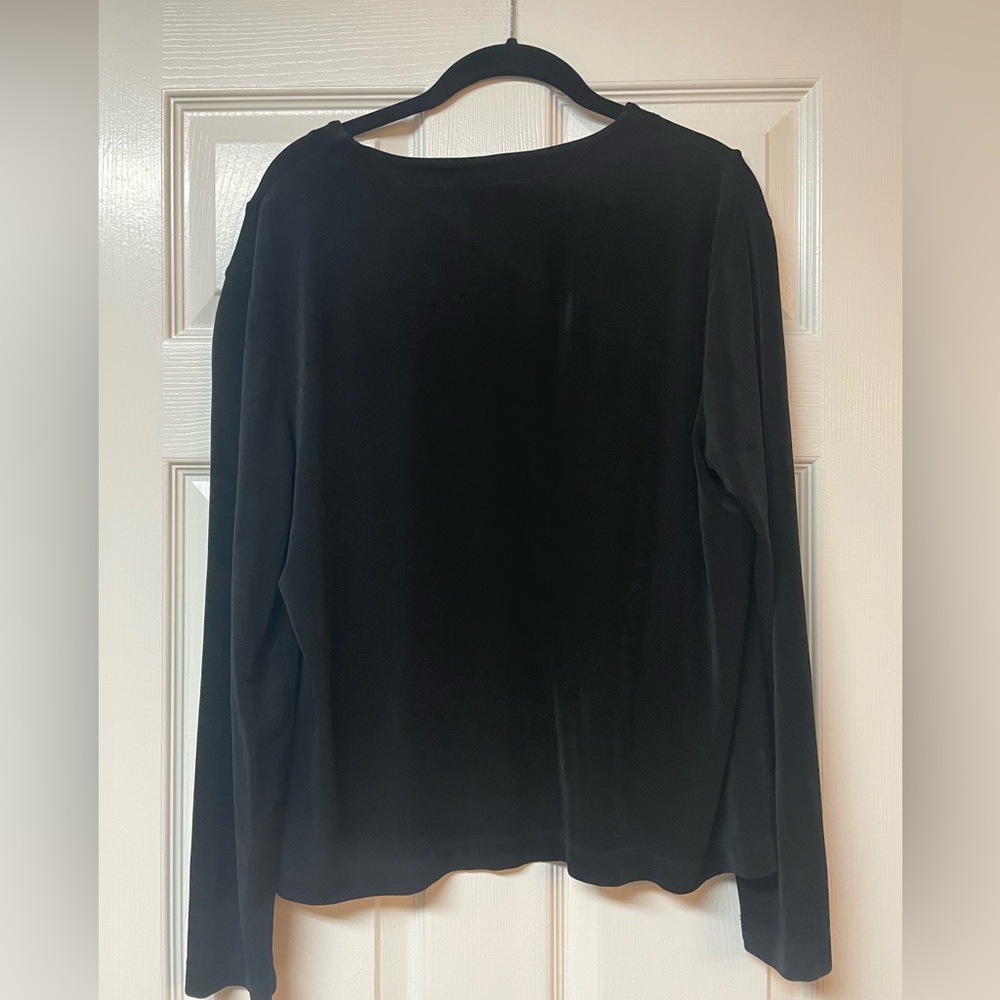 Chico’s Travelers black open jacket cardigan with pockets Size 2 Chicos (L-12) - Picture 3 of 5